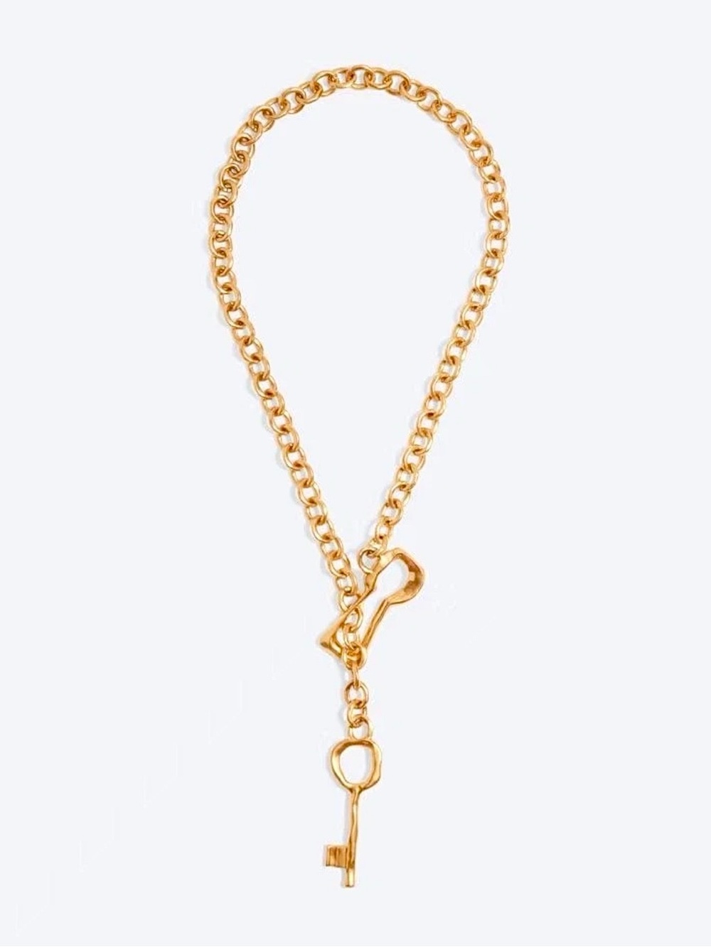 Surrealist Lock and Key Necklace